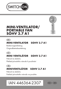 Manuál Switch On IAN 446364 Větrák