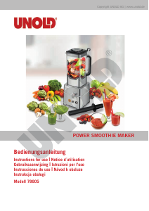 Mode d’emploi Unold 78605 Power Blender