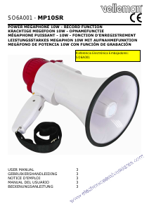 Manual Velleman MP10SR Megaphone