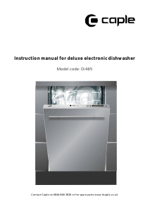 Manual Caple Di465 Dishwasher