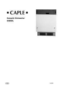 Manual Caple Di605DL Dishwasher