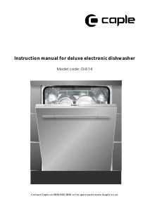 Manual Caple Di614 Dishwasher