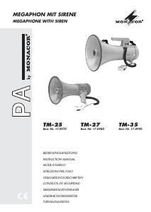 Handleiding Monacor TM-35 Megafoon