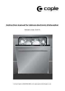 Manual Caple Di615 Dishwasher