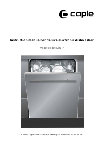 Manual Caple Di617 Dishwasher