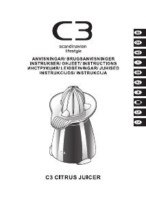 Bruksanvisning C3 30-30100 Citruspress