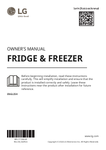 Manual LG GTF744PZPED Fridge-Freezer