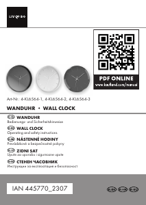 Manual LIV&BO IAN 445770 Clock