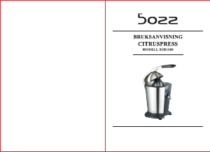 Bruksanvisning Bozz BJR1000 Citruspress
