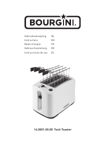 Handleiding Bourgini 14.0001.00.00 Tosti Broodrooster