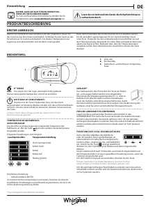 Manual de uso Whirlpool WHC18D021C2 SF Frigorífico combinado