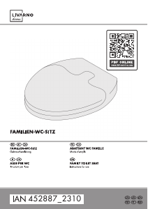 Manual LIV&BO IAN 452887 Toilet Seat