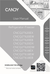 Manuale Candy CNCQ2T620DX Frigorifero-congelatore