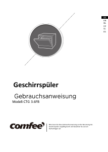 Bedienungsanleitung Comfee CTG 3.6FB Geschirrspüler