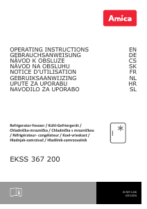 Návod Amica EKSS 367 200 Chladnička