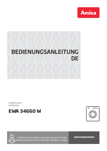 Bedienungsanleitung Amica EWA 34660 W Waschmaschine