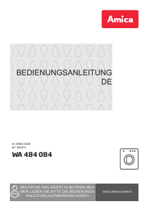 Bedienungsanleitung Amica WA 484 084 Waschmaschine