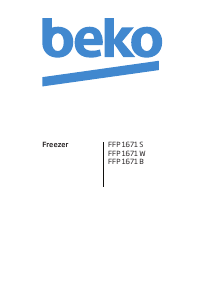 Bruksanvisning BEKO FFP 1671 Frys