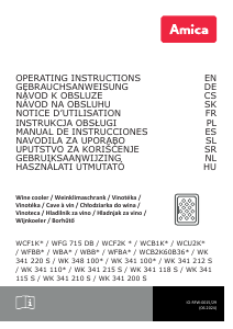 Instrukcja Amica WK 341 100-2 S Chłodziarka do wina