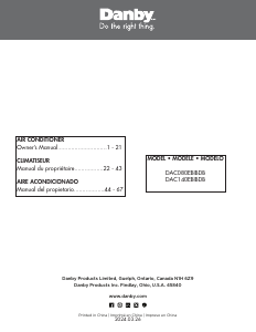 Manual Danby DAC140EBIBDB Air Conditioner