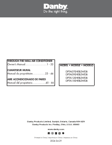 Manual Danby DPTA070HEB2WDB Air Conditioner