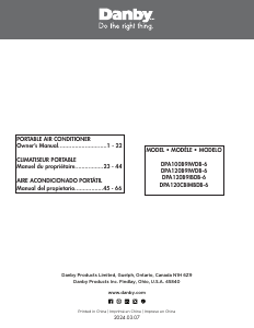 Manual de uso Danby DPA120CBIMBDB-6 Aire acondicionado