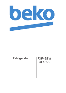 Bruksanvisning BEKO FXF 465 Frys