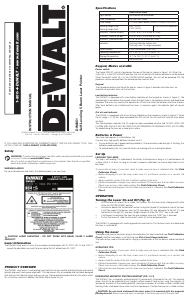 Handleiding DeWalt DW0851 Lijnlaser