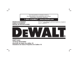 Handleiding DeWalt DWFP12233 Spijkerpistool