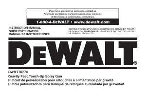 Manual de uso DeWalt DWMT70778 Sistema de pintura