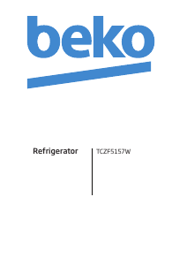 Bruksanvisning BEKO TCZF 5157 Frys