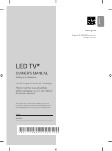 Руководство LG 50QNED816RA LED телевизор