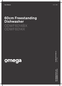 Handleiding Omega ODWF6014X Vaatwasser