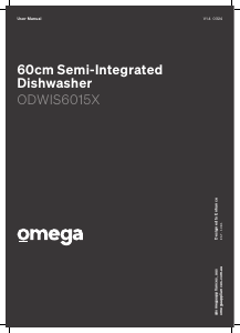 Manual Omega ODWIS6015X Dishwasher