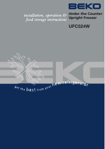 Bruksanvisning BEKO UFC 524 Frys