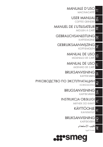 Handleiding Smeg CGF01RDEU Koffiemolen
