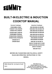 Manual Summit CRH2BT30115 Hob