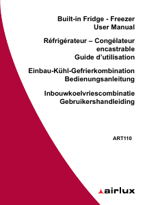 Mode d’emploi Airlux ART110 Réfrigérateur combiné