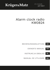 Manual Krüger and Matz KM0824 Radio cu ceas