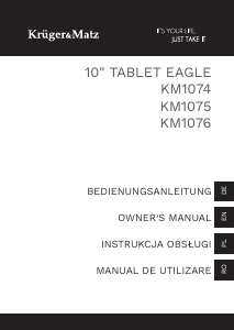 Manual Krüger and Matz KM1075 Tablet