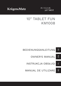 Manual Krüger and Matz KM1008 Fun Tablet