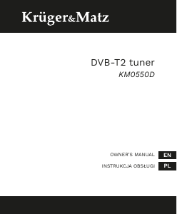 Instrukcja Krüger and Matz KM0550D Tuner