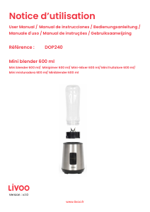 Bedienungsanleitung Livoo DOP240 Standmixer