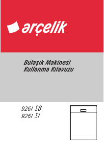 Kullanım kılavuzu Arçelik 9261 SB Bulaşık makinesi