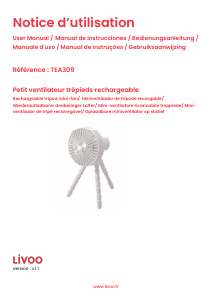 Manual Livoo TEA309W Fan