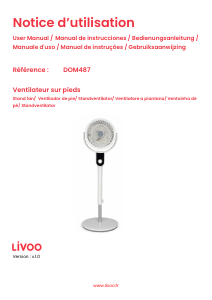 Handleiding Livoo DOM487W Ventilator