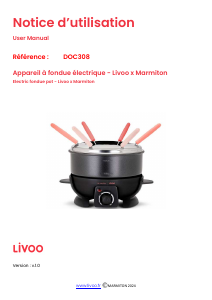 Mode d’emploi Livoo DOC308 Appareil à fondue