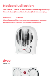 Mode d’emploi Livoo DOM499 Chauffage