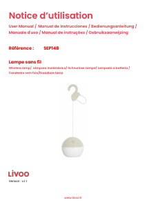 Mode d’emploi Livoo SEP148C Lampe