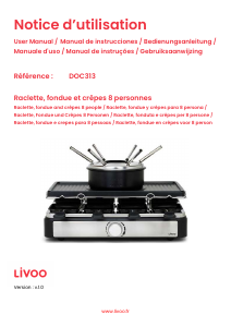 Manuale Livoo DOC313 Raclette grill